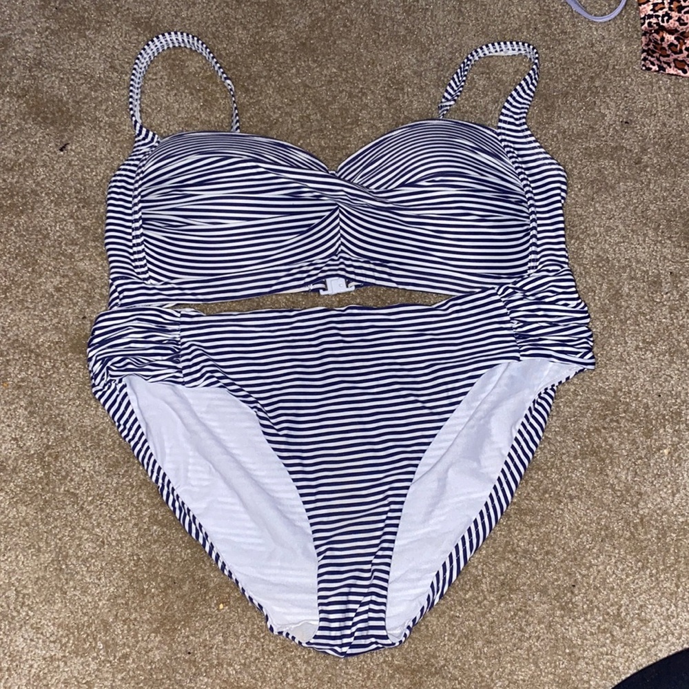 Striped Bikini step